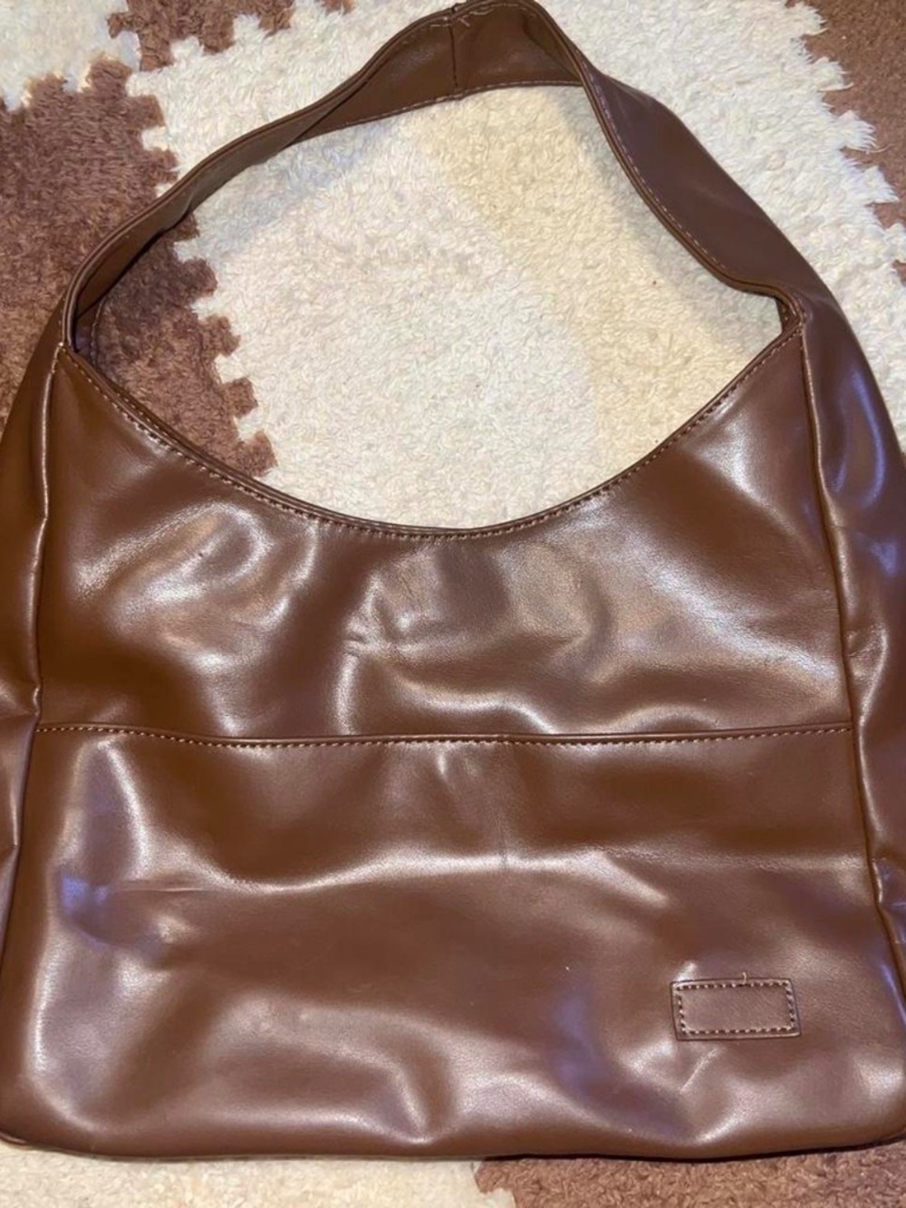 Brown leather bag
